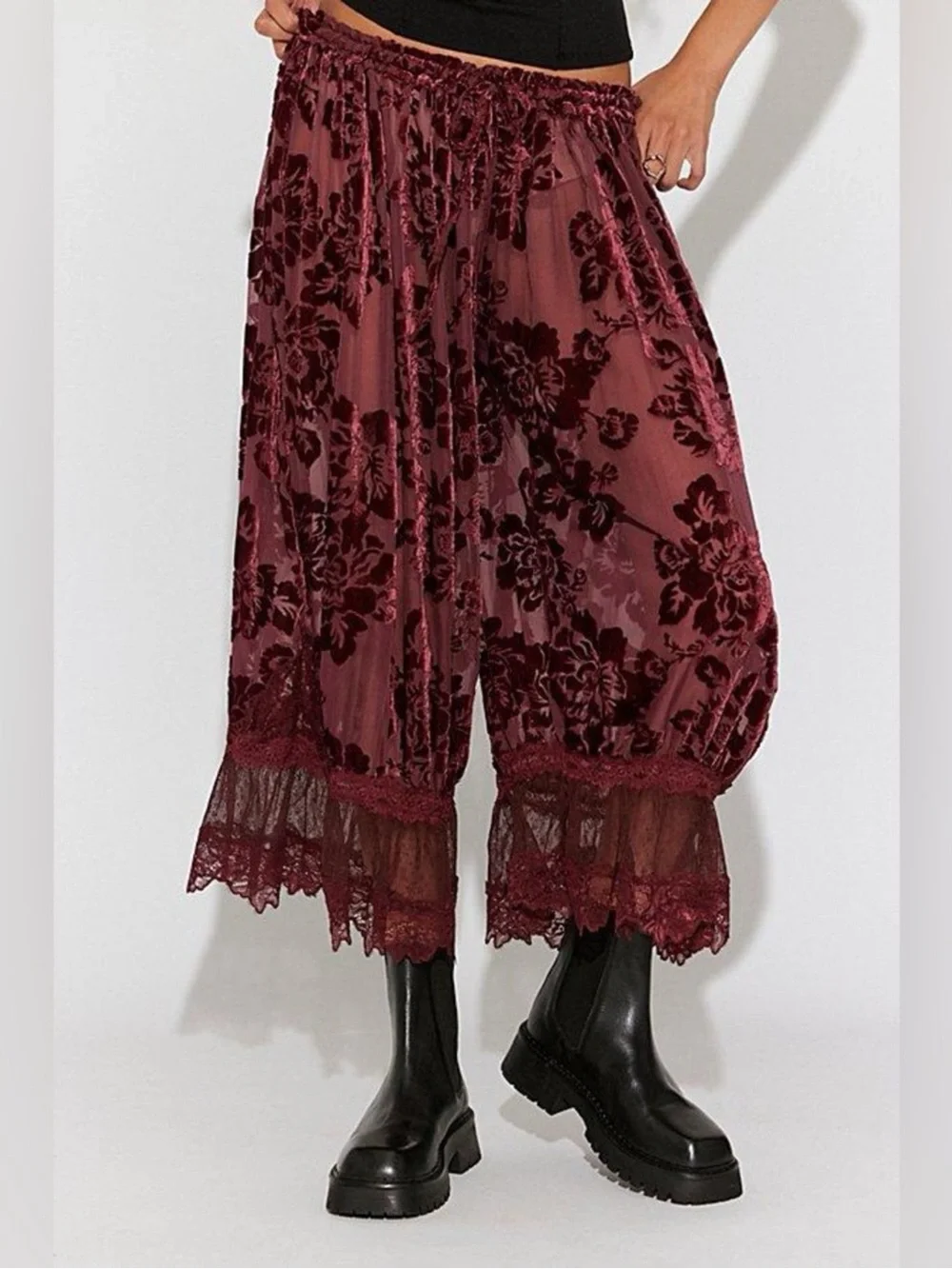 ✨NEW!✨! FP Free People Forever Young Burnout Pants Sz XL
